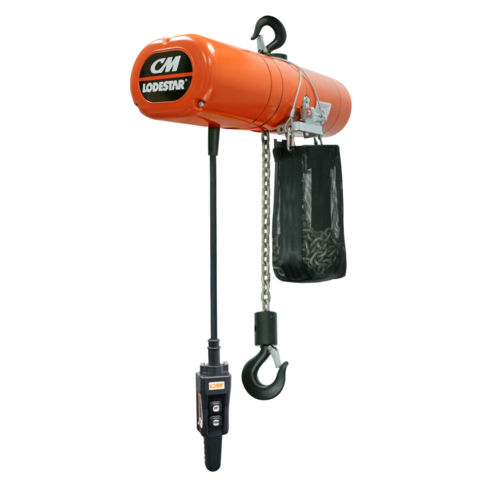 CM Lodestar Electric Chain Hoist Single Phase | Lifting Gear & Safety