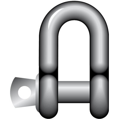 Dee Shackles with Screw Collar Pin Yellow Pin G-3151