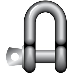 Dee Shackles with Screw Collar Pin Yellow Pin G-3151